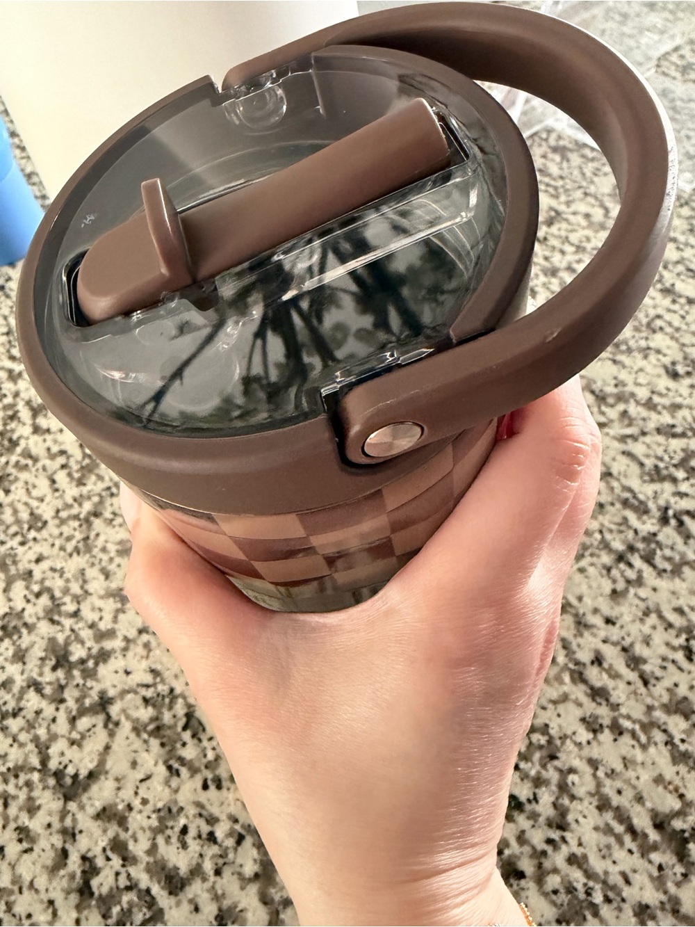 HydroJug Brown Checkered Stainless Tumbler - Picture 4 of 5